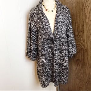 Western connection knit sweater cardigan